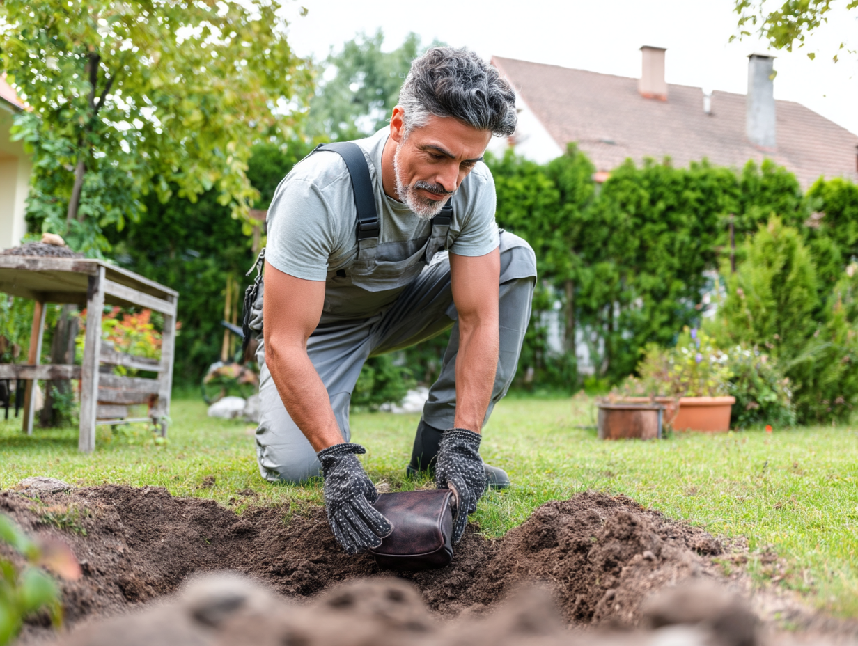 Il cumulo nel suo giardino stava diventando sempre più grande - allora decise di scavare..