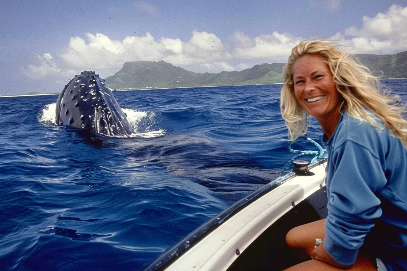 La balena gigante non lascia in pace il subacqueo - Poi si accorge del motivo terrificante