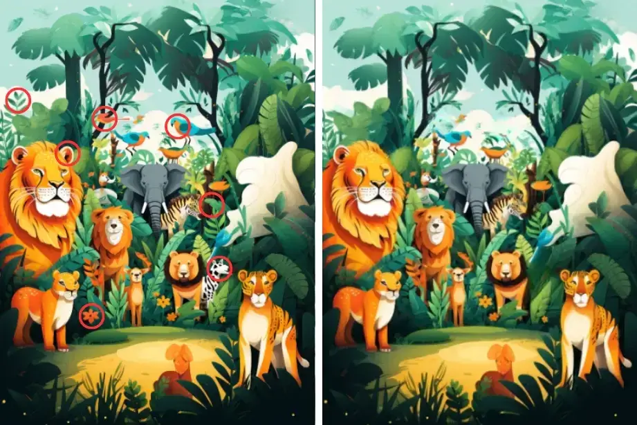 Individuare la differenza: Esplorare il mondo accattivante dei puzzle visivi