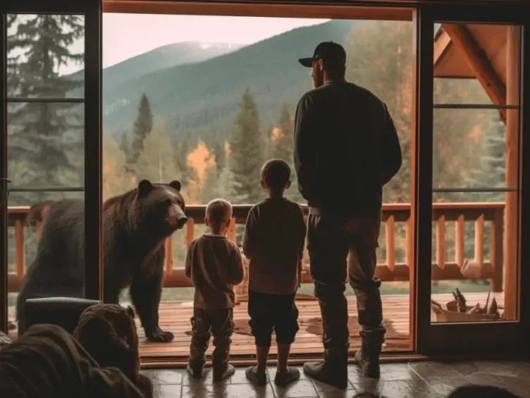 L'orso saluta la famiglia ogni mattina: un giorno il padre fa una scoperta scioccante