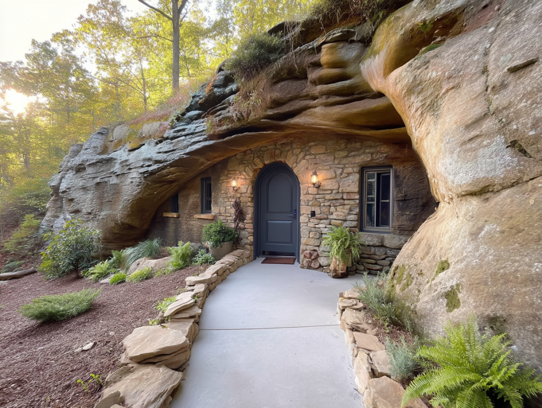 Un'anziana di 78 anni ha fatto costruire la casa dei suoi sogni all'interno di una caverna, ma l'interno non ha nulla di simile a quello che ci si aspetterebbe