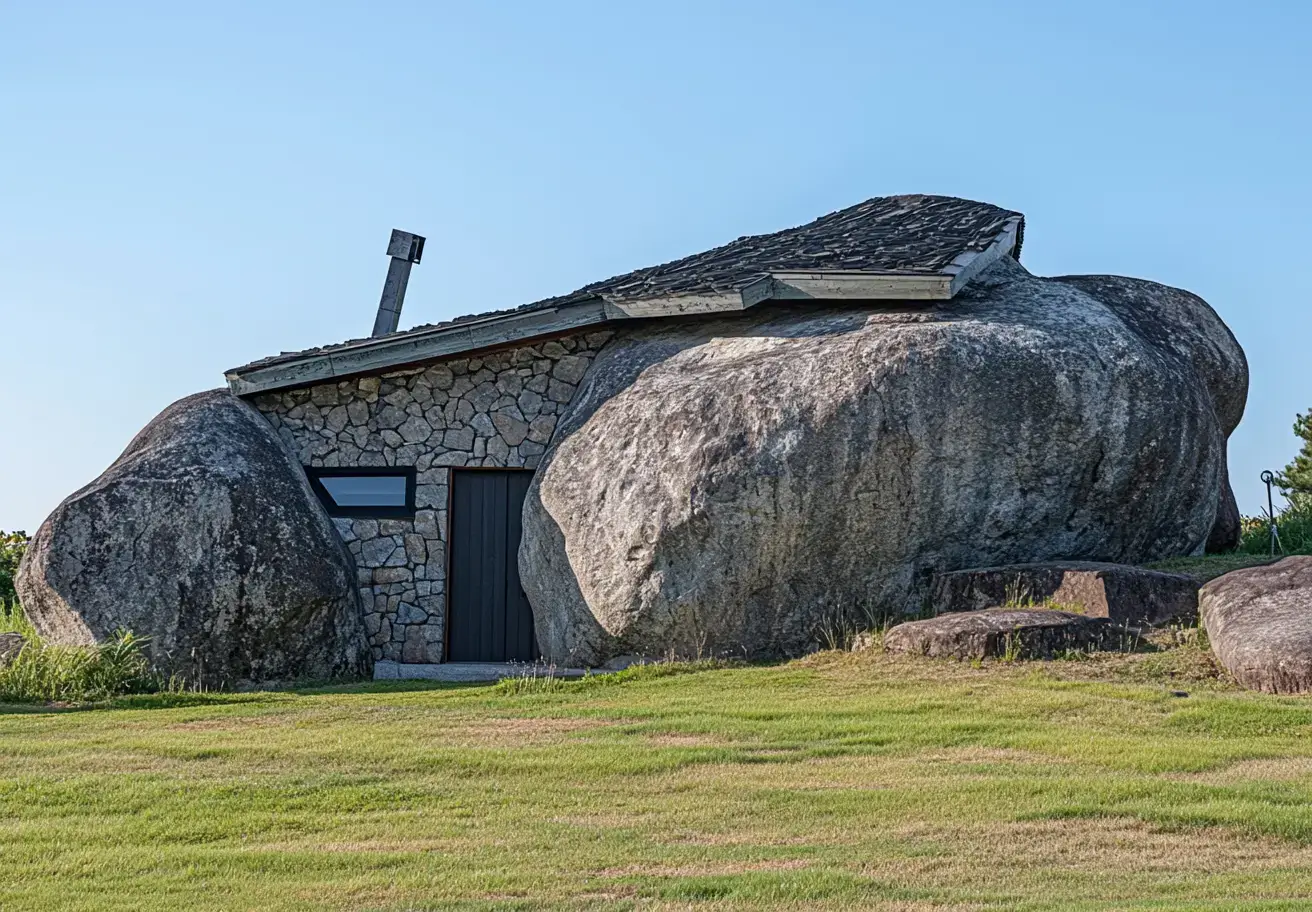 Tutti pensavano che la casa fosse solo una roccia, finché non hanno visto l'interno!