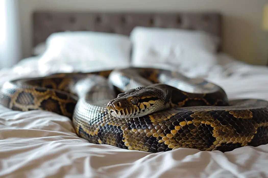 この女性は、毎晩、ペットのニシキヘビと一緒に安全に眠れると思っていました。 獣医師が彼女に驚くべき真実を伝えるまでは。