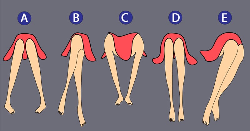앉아 있을 때 다리는 어떠한 자세로 하고 있나요? 앉아 있는 자세를 통해 여러분의 성격을 알 수 있습니다!
