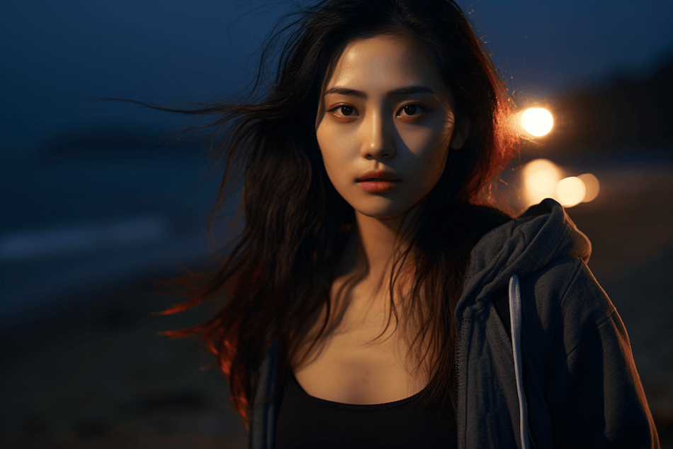 해변에서 잠든 소녀는 어떻게 되었나요?