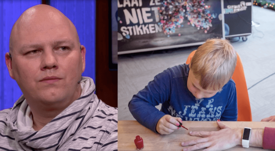 Vader van nagellakheld Tijn doet bij RTL Late Night zijn verhaal: "Ik sliep 16 uur per dag"