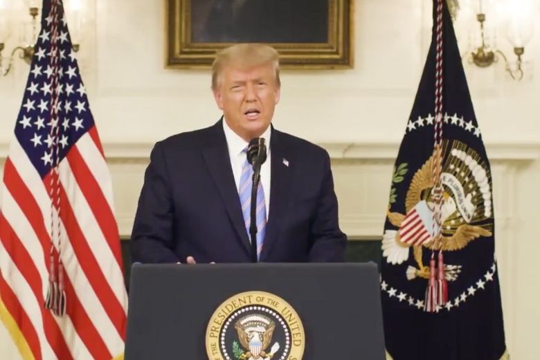 President Trump erkent nederlaag en veroordeelt geweld Capitool