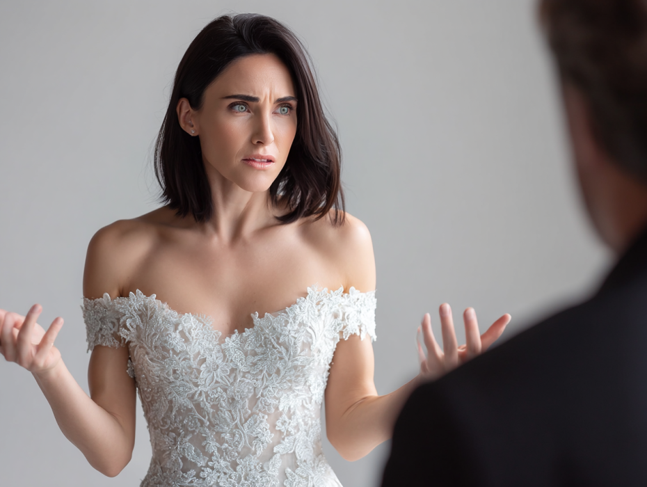 Haar moeder droeg een trouwjurk op haar bruiloft - de reactie van de bruidegom liet haar versteld staan