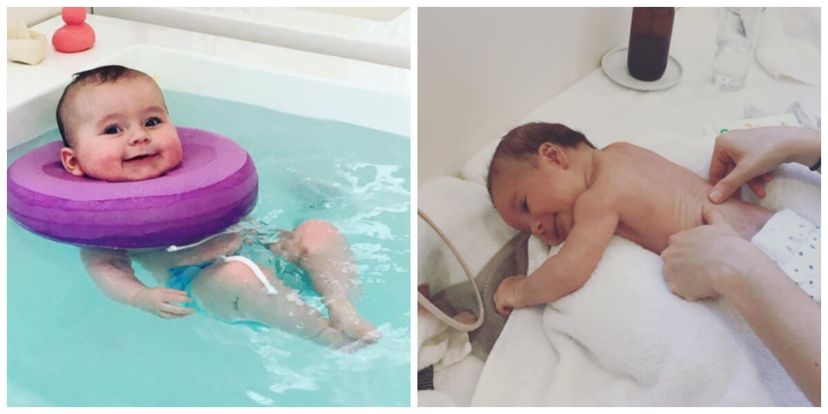 Dit is het goede leven: deze relaxte baby's genieten van een dagje in de spa! Wij zijn heus niet jaloers...