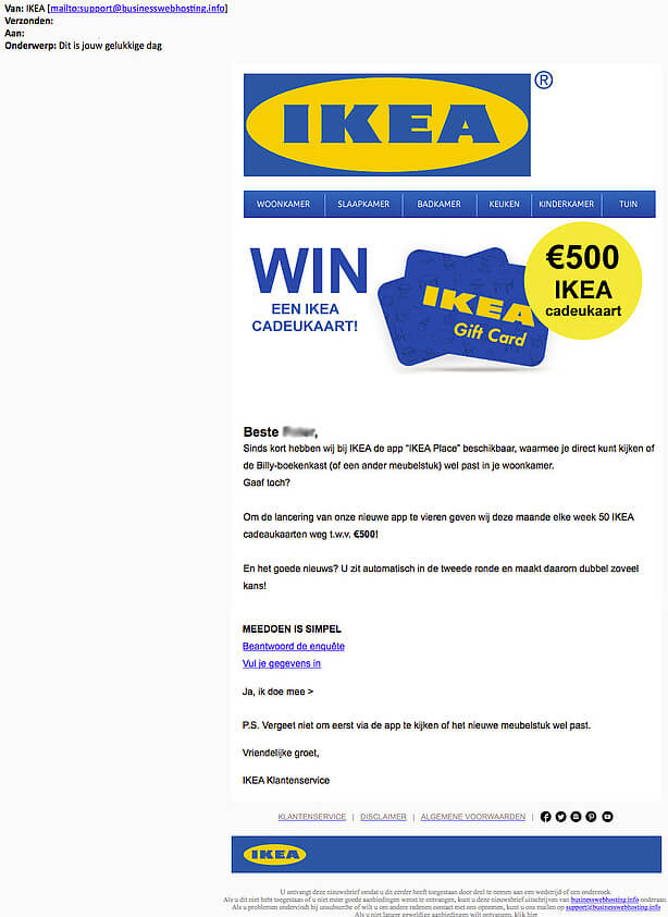 IKEA winactie