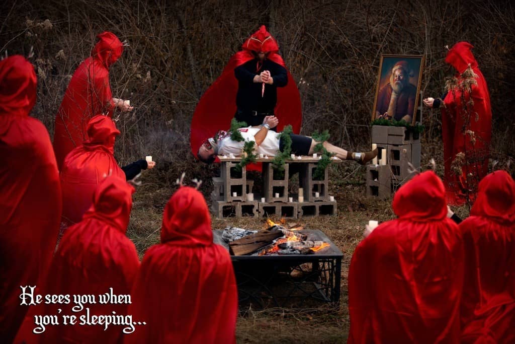 Vreemde kerstkaart