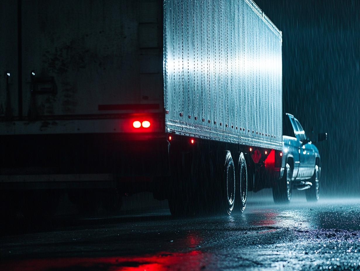 Vrachtwagen verliest lading op snelweg, dan beseft de chauffeur wat het is..