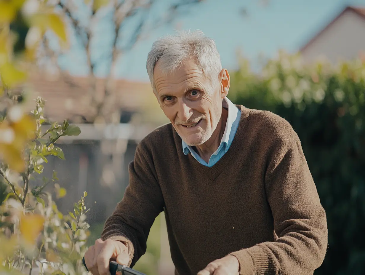 Een gepensioneerde was het zat dat fietsers door zijn tuin reden, dus ontwierp hij de perfecte valstrik