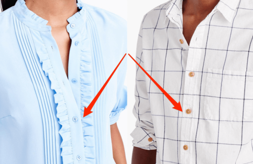 DIT is de reden dat de knoopjes op vrouwenblouses aan de andere kant zitten! Ongelofelijk!