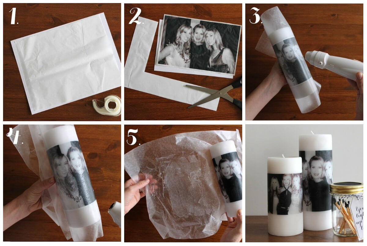 Wow, binnen een paar minuten maak jij deze schitterende kaars met foto-opdruk! Superleuk om als cadeau te geven!