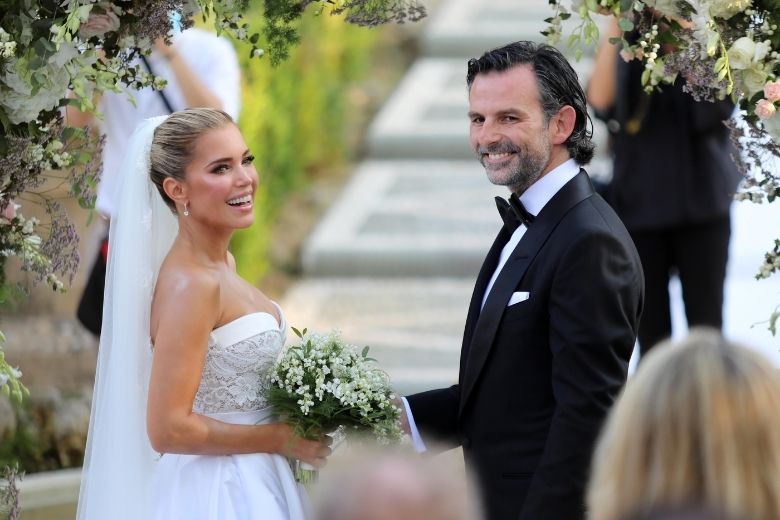 Daar komt de bruid: Sylvie Meis geeft jawoord in Toscaanse villa