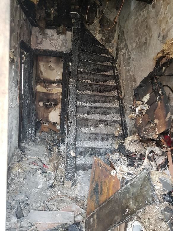 uitgebrande woning Funda