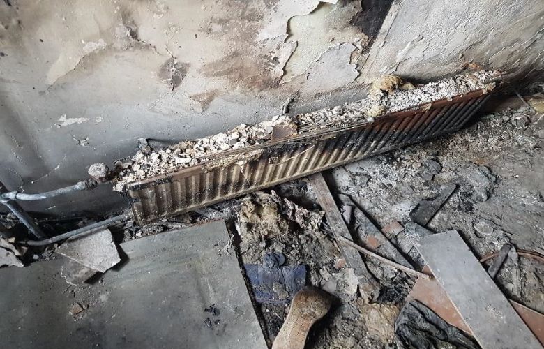 uitgebrande woning Funda