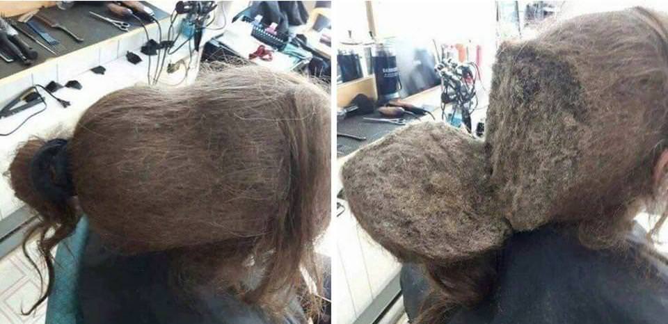 Kapper doet schokkende ontdekking nadat meisje weigert haar haar te kammen