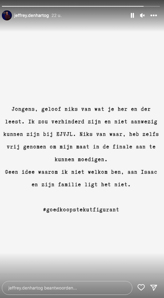 Jeffrey woedend