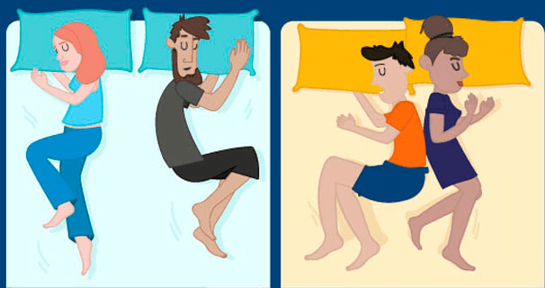 Hoe slapen jullie altijd? DIT is wat je slaappositie zegt over je relatie, heel onthullend!