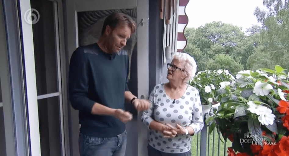 Heftig: bij burenruzie in 'Mr. Frank Visser' krijgt ook presentator Viktor Brand de wind van voren