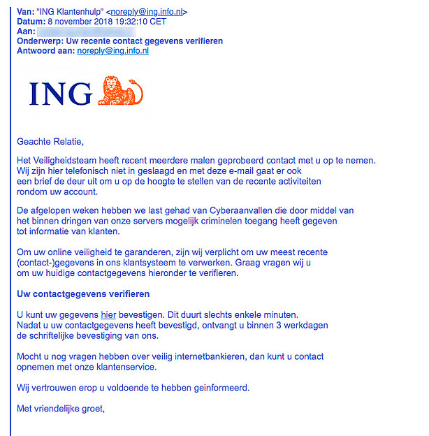 valse mail ING