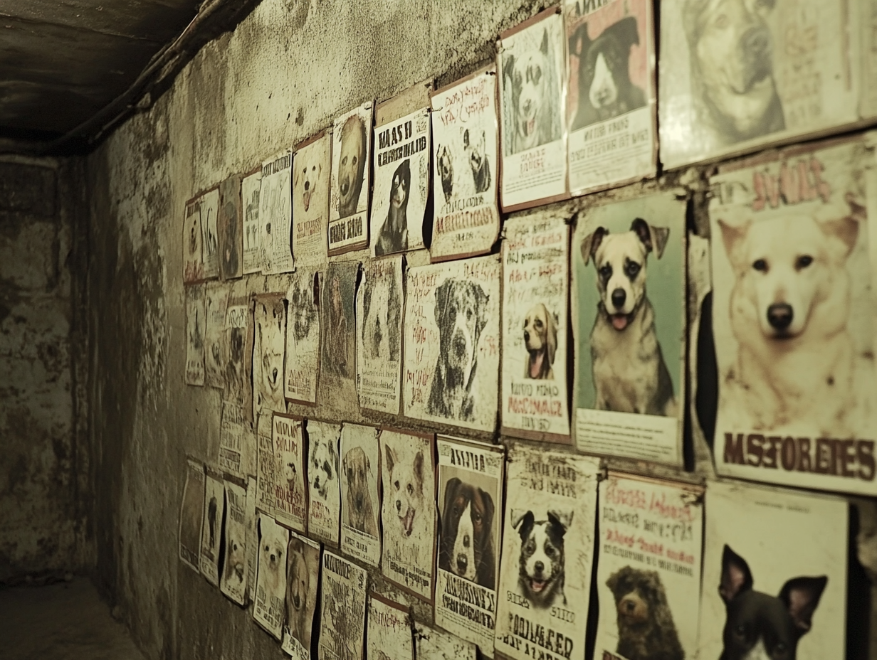 Jongen ontdekt 14 honden rond een boom, agent lost het mysterie op