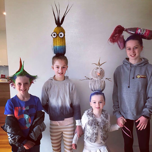 "Gekke Haren Dag" laat kinderen voor één dag de meest gekke kapsels hebben. Het resultaat is super grappig en moet je zien!