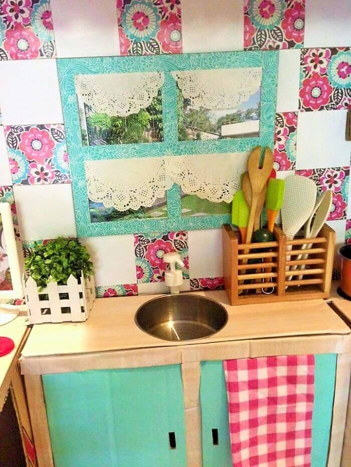 Een keuken van karton 7