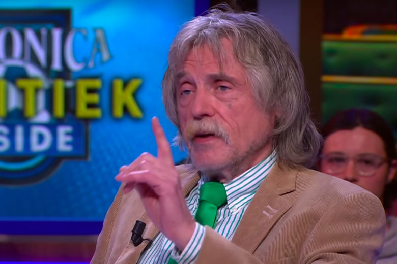 Johan Derksen in het ziekenhuis na val van trap
