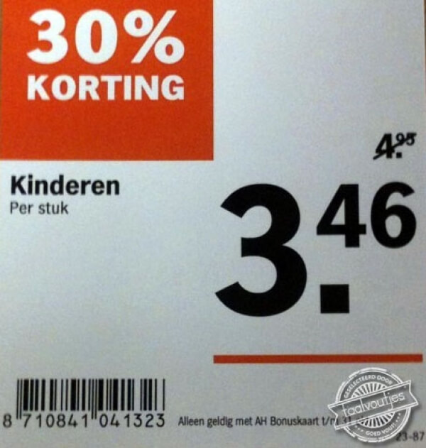 supermarkt taalfouten