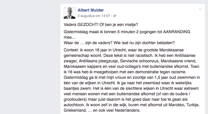 "Vaders gezocht, of ben je een mietje?" Deze vader maakt in DIT zwembad twee pogingen tot aanranding mee, dit moet stoppen!