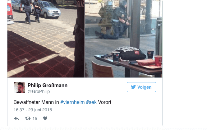BREAKING: schietpartij in Duitse bioscoop, verdachte is gedood