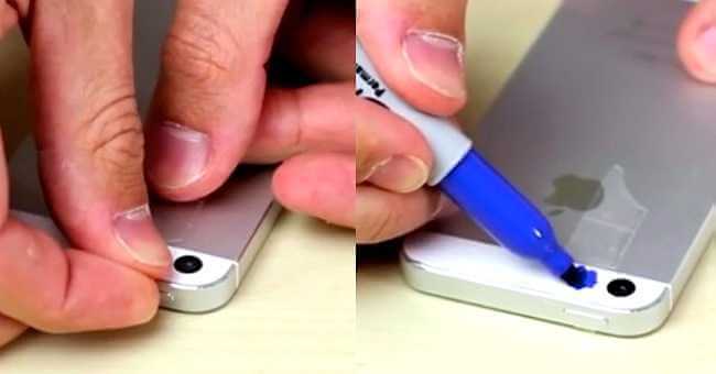 VIDEO: Wow, hij plakt een stukje gekleurd plakband over de camera van zijn smartphone en wat hij dan ziet...