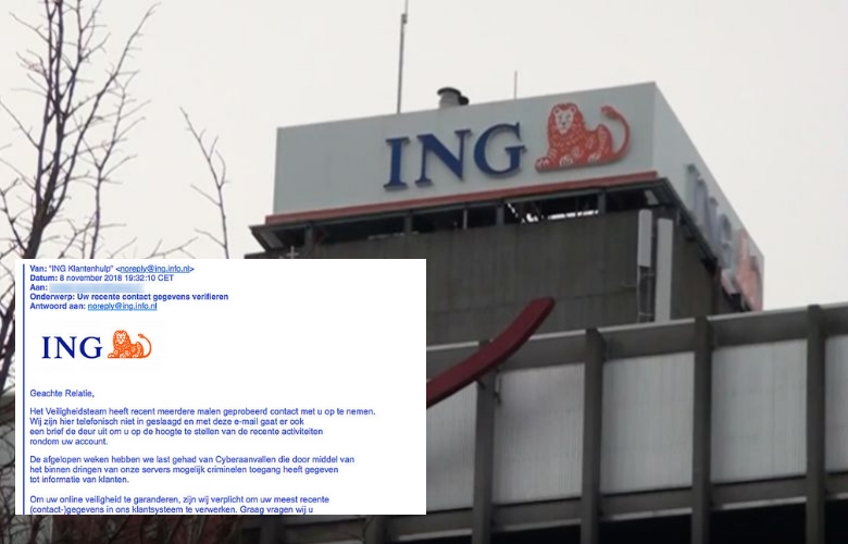 Waarschuwing voor valse mail uit naam van 'Veiligheidsteam' ING