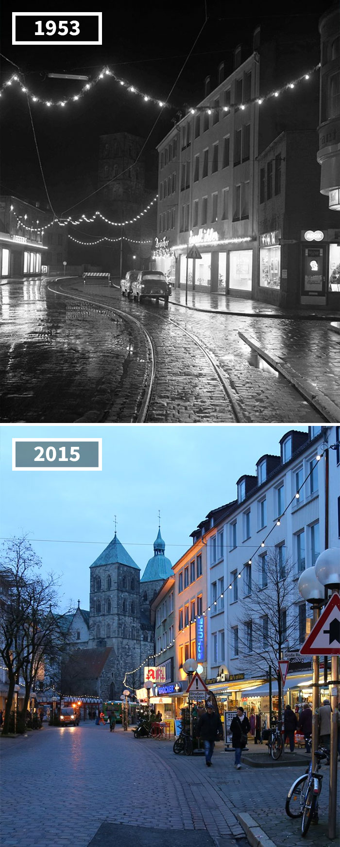Deze foto's zijn 100 jaar na elkaar genomen en het is bizar hoeveel de wereld veranderd is!