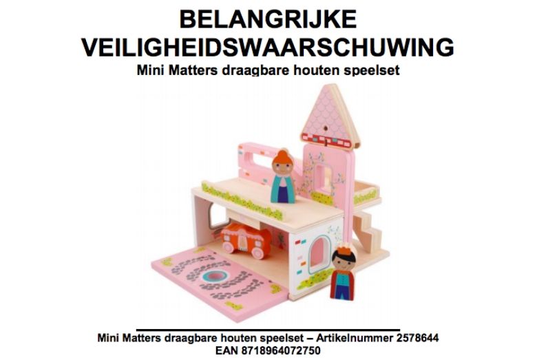 Action kinderspeelgoed productiefout