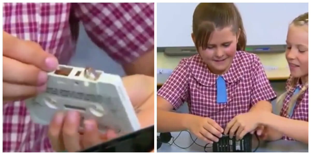 Hilarisch: kinderen bekijken technologie van vroeger "Hoe konden mensen zo leven?!’