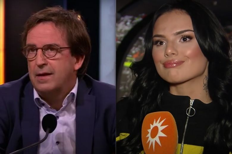 Famke Louise en Diederik Gommers hebben nog maar weinig contact
