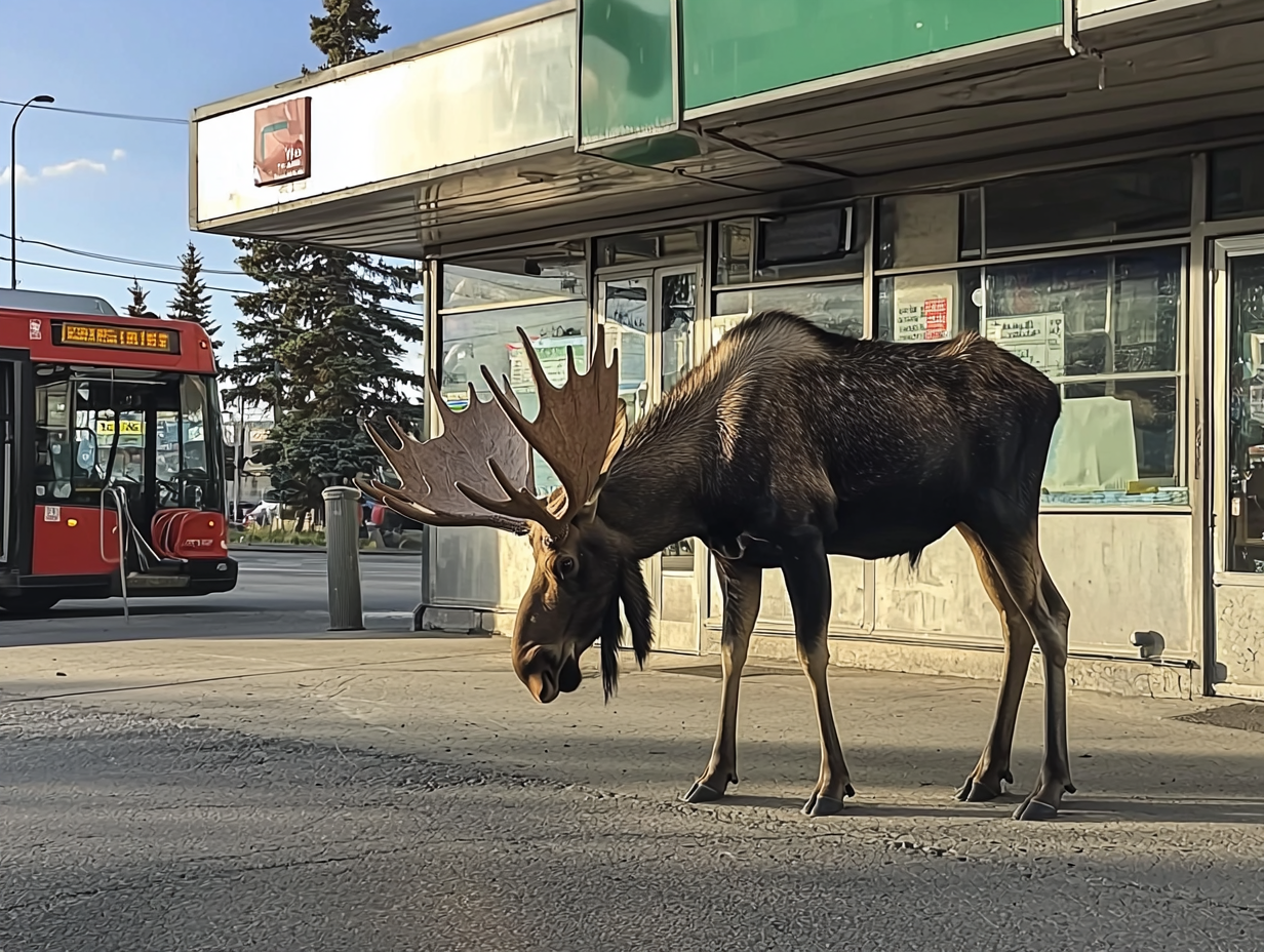 De Eland benadert een vrouw en zij besluit te volgen