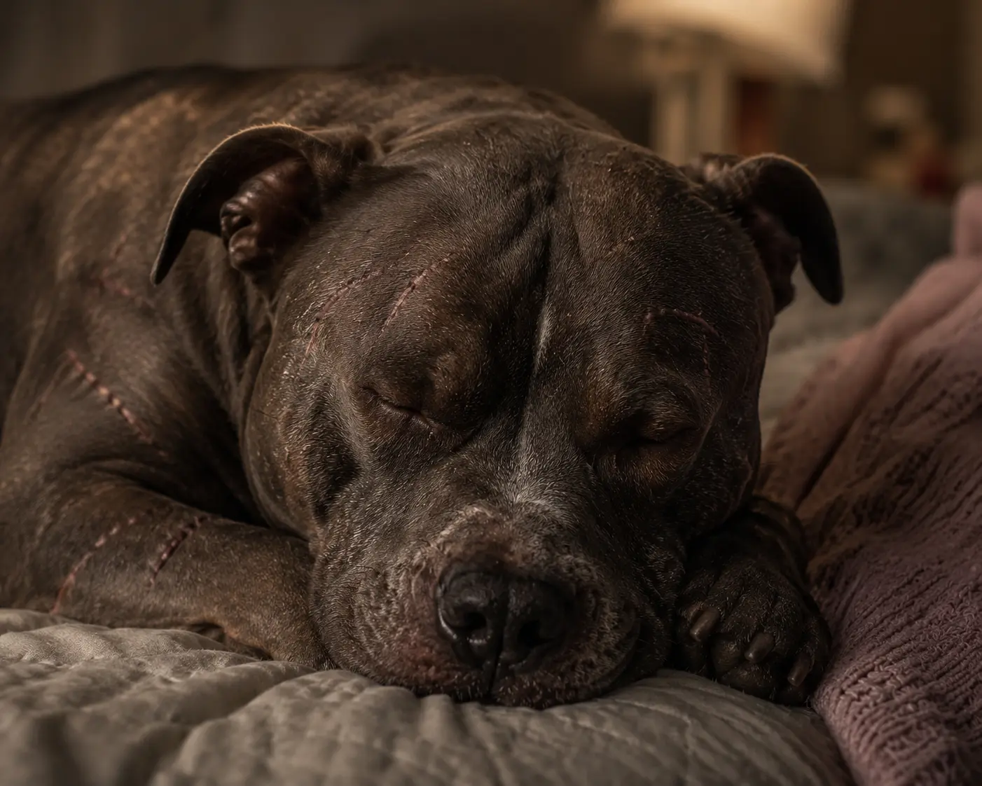 Het personeel verstijft van schrik wanneer een pitbull het ziekenhuis binnenloopt met dit in zijn bek…