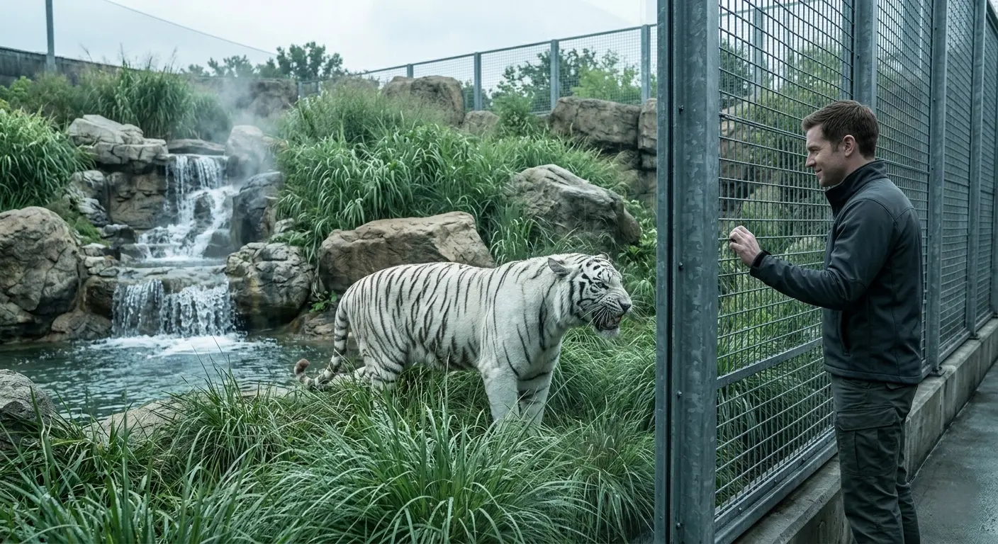 Witte tijger herenigt zich na 5 jaar met verzorger, maar niemand had deze reactie verwacht