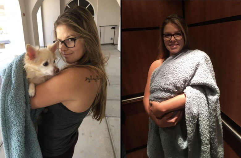 Hartverwarmend: kleindochter maakt oma in ziekenhuis dolgelukkig door hondje als baby naar binnen te smokkelen