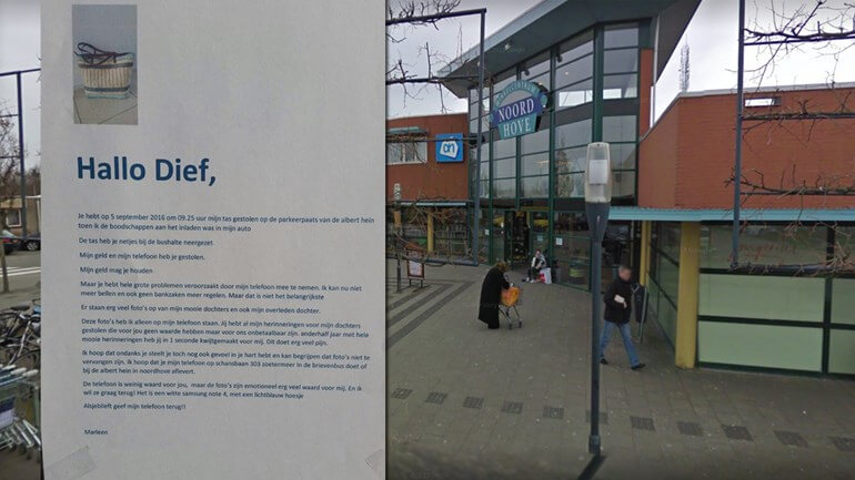 Moeder schrijft emotionele brief aan dief: "Geef mijn telefoon terug." Laten we haar helpen hem te bereiken! Delen svp!