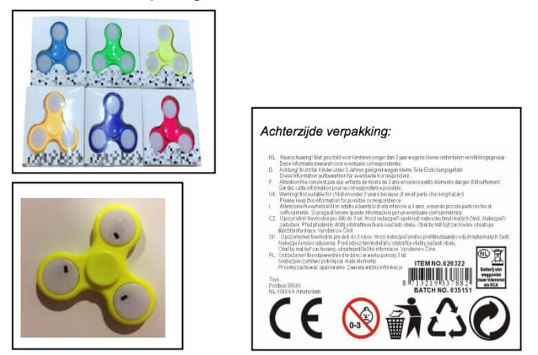 fidget spinners gevaarlijk speelgoed