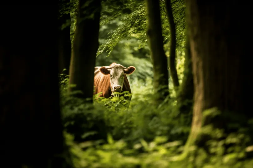 Boer vindt vermiste koe na 8 maanden - als hij dichterbij komt, wordt hij bleek