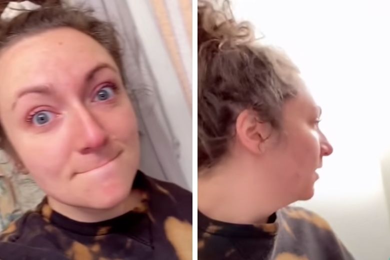Toen deze vrouw haar badkamerspiegel van de wand haalde, onthulde ze een duister geheim