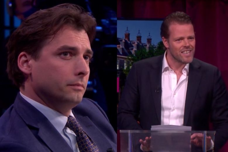 Thierry Baudet loopt weg bij Jinek na harde grappen Martijn Koning 
