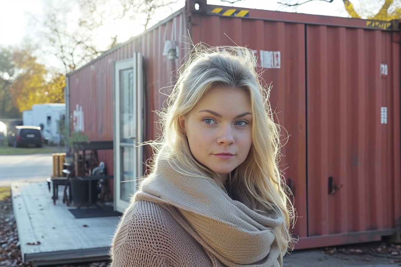 Van buiten ziet het eruit als een oude zeecontainer, maar wacht tot je de binnenkant ziet!